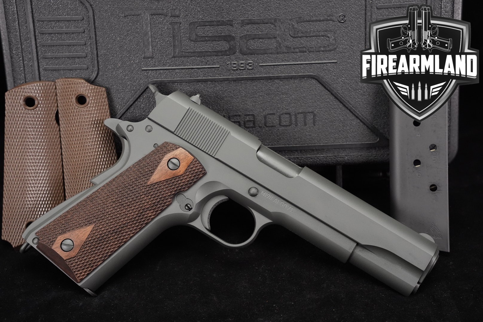 Tisas M1911 A1 GOVT 45 ACP 1911 5" Gray M1911A1 +2 MAGS & ORIG BOX-img-0