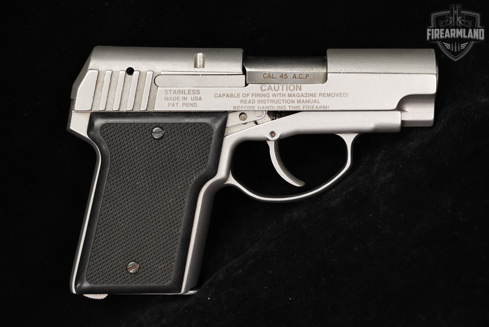 AMT Backup DOUBLE ACTION ONLY 45 ACP 3" Stainless +ORIG CASE-img-4