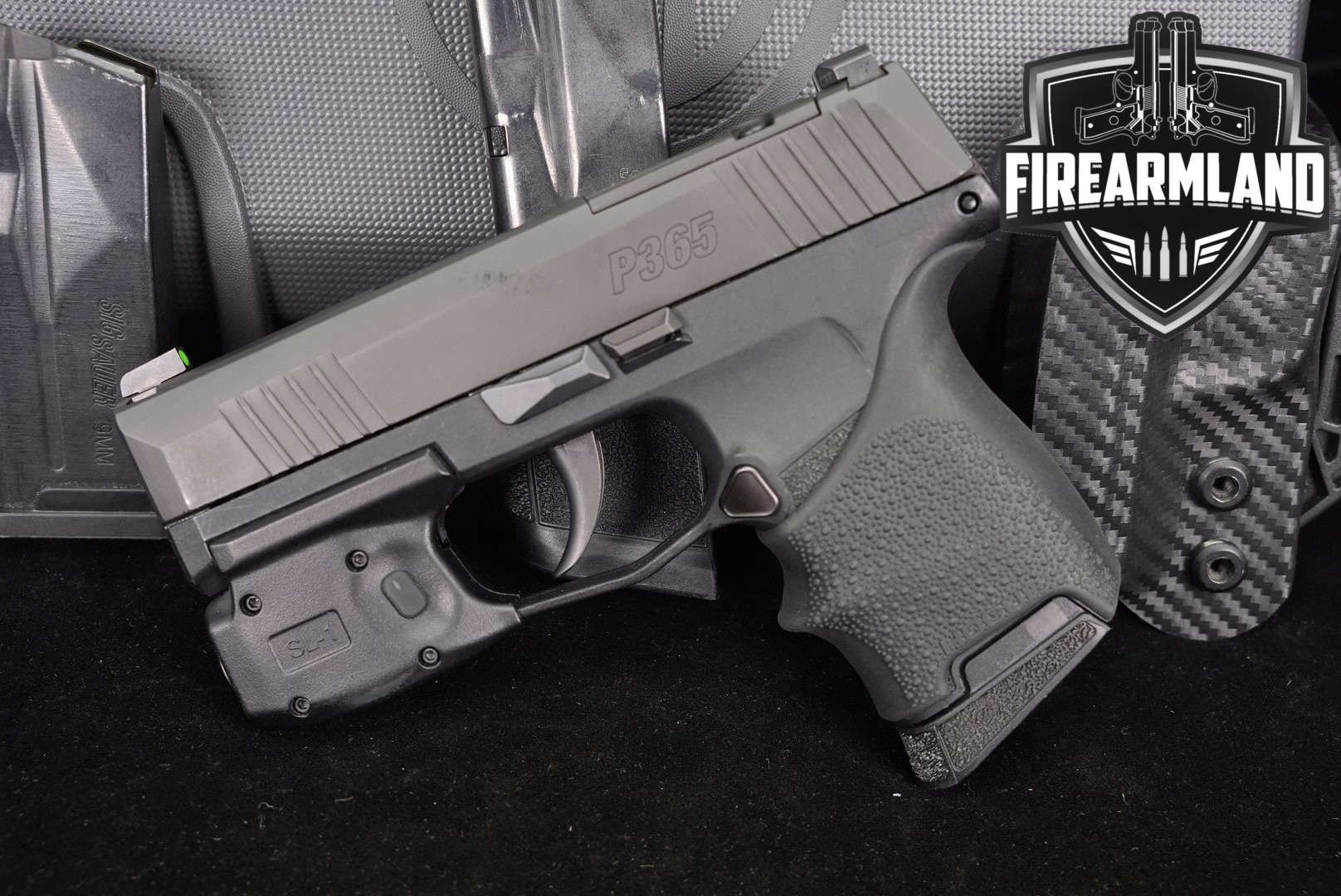 Sig Sauer P365 9mm 3.1 P 365 +3 MAGS, ORIG BOX, LIGHT, HOLSTER-img-0