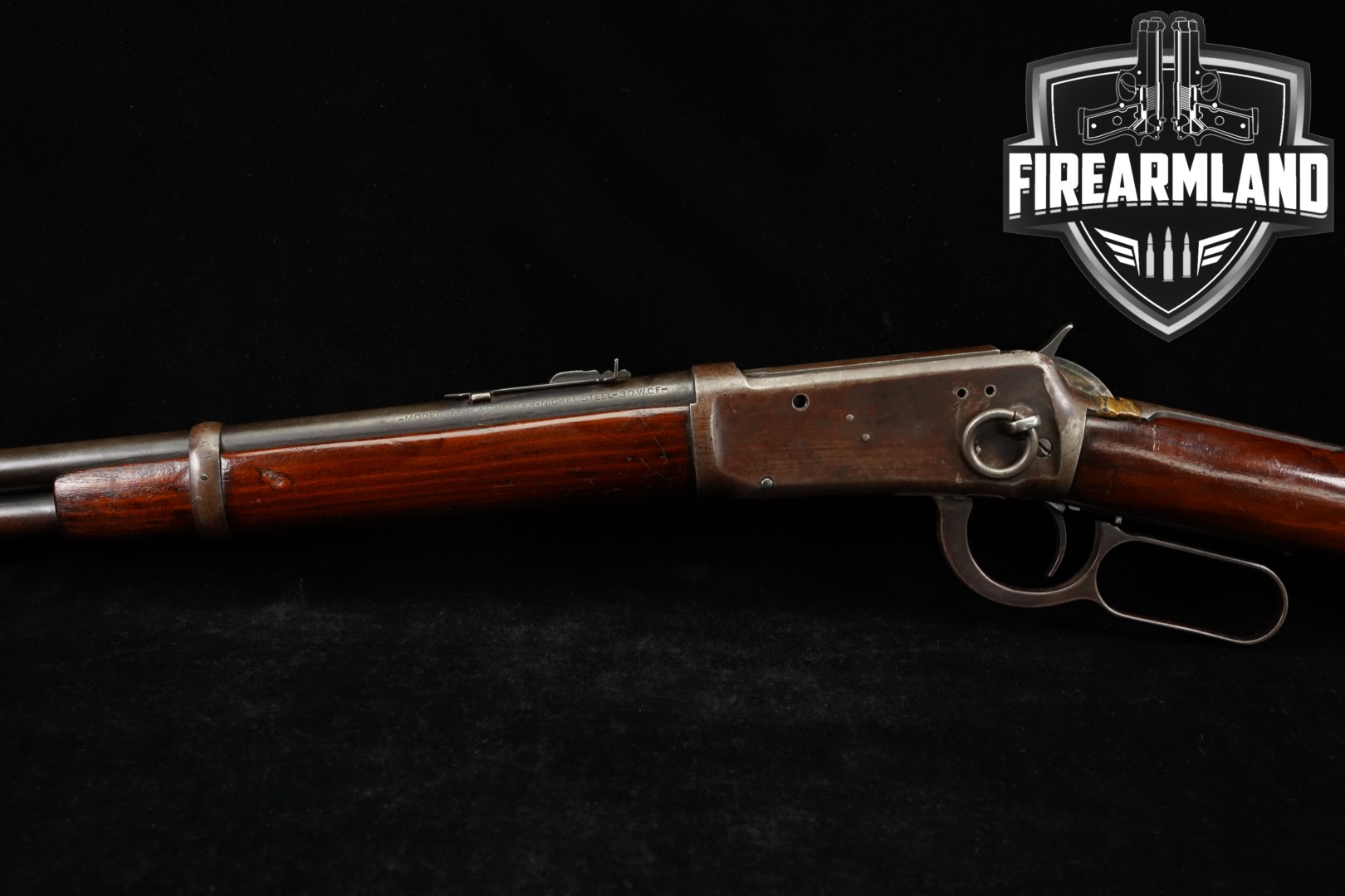 1911 Winchester Repeating Arms Model 1894 Saddle Ring Carbine .30-30 Blued & Walnut in Fair Condition Thumbnail