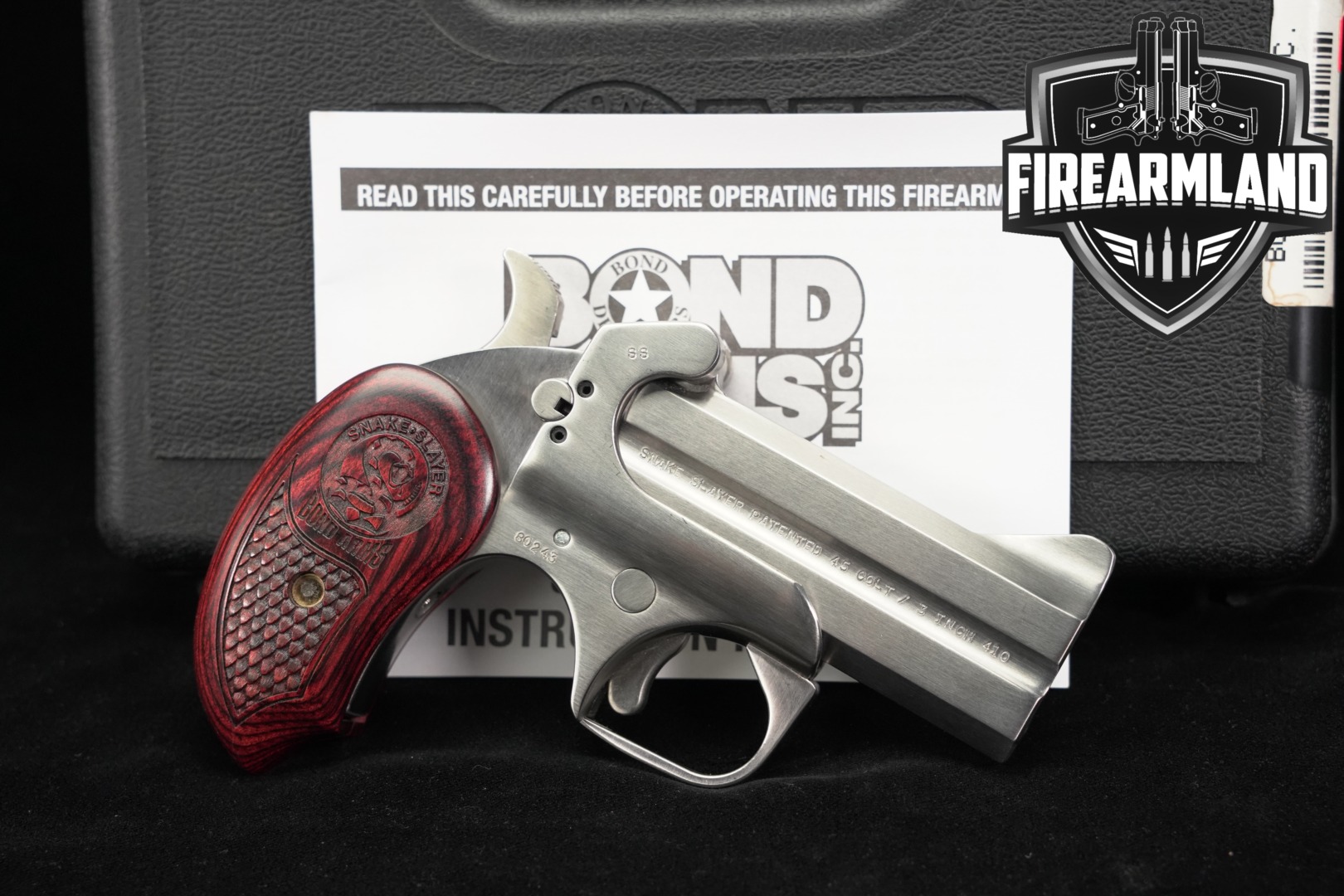 Bond Arms Snake Slayer .45 LC/.410 Satin Stainless in Very Good Condition Thumbnail