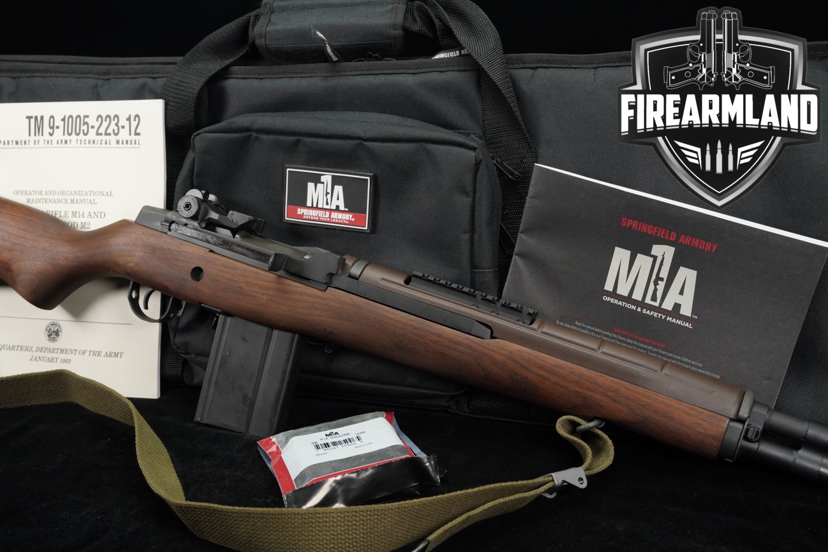 Springfield Armory M1A Scout Squad .308 Win. Parkerized & Walnut in Excellent Condition Thumbnail