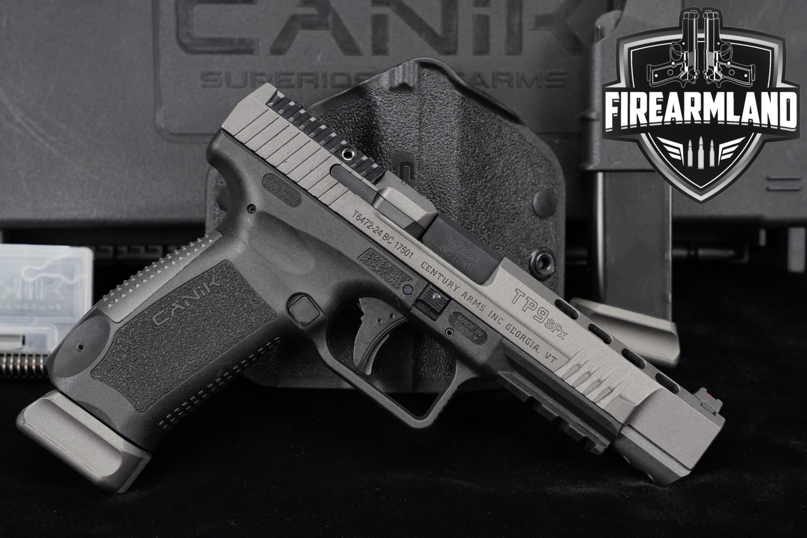 Canik TP9 SFx 9mm Luger Two-Tone Gray & Black in Very Good Condition Thumbnail