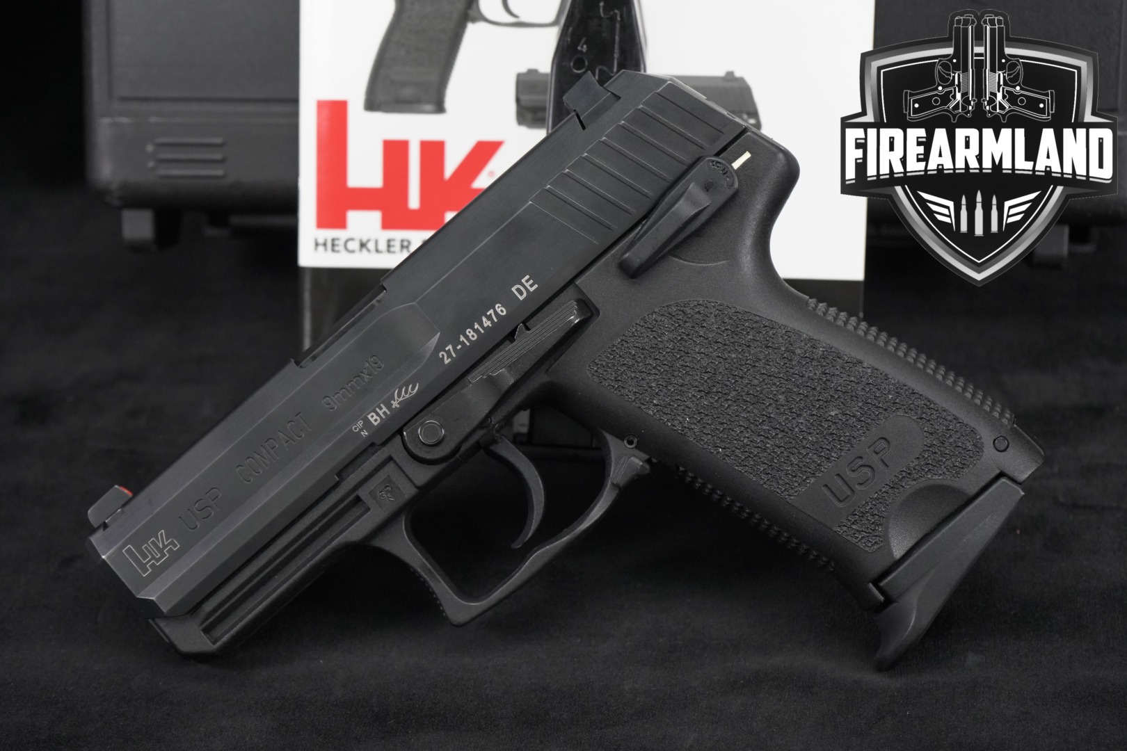 Heckler & Koch (H&K, HK) USP Compact Variant 1 9mm Luger Black in Excellent Condition Thumbnail