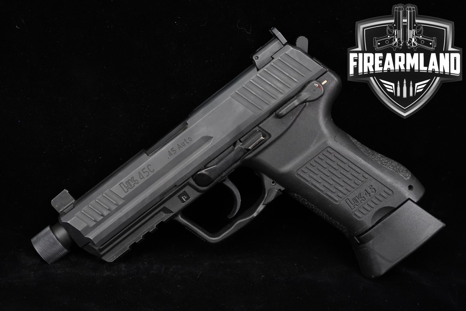 Heckler & Koch (H&K, HK) HK45 Compact Tactical .45 ACP Black in Very Good Condition Thumbnail