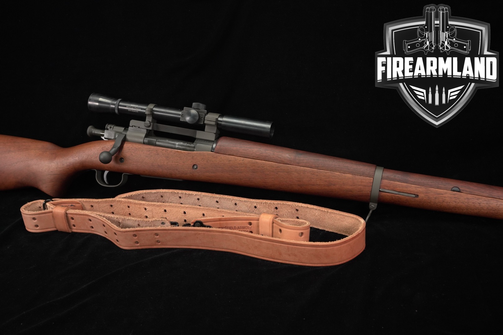 1943 Smith Corona M1903A3 A4 Sniper Configuration .30-06 Parkerized & Walnut in Very Good Condition Thumbnail
