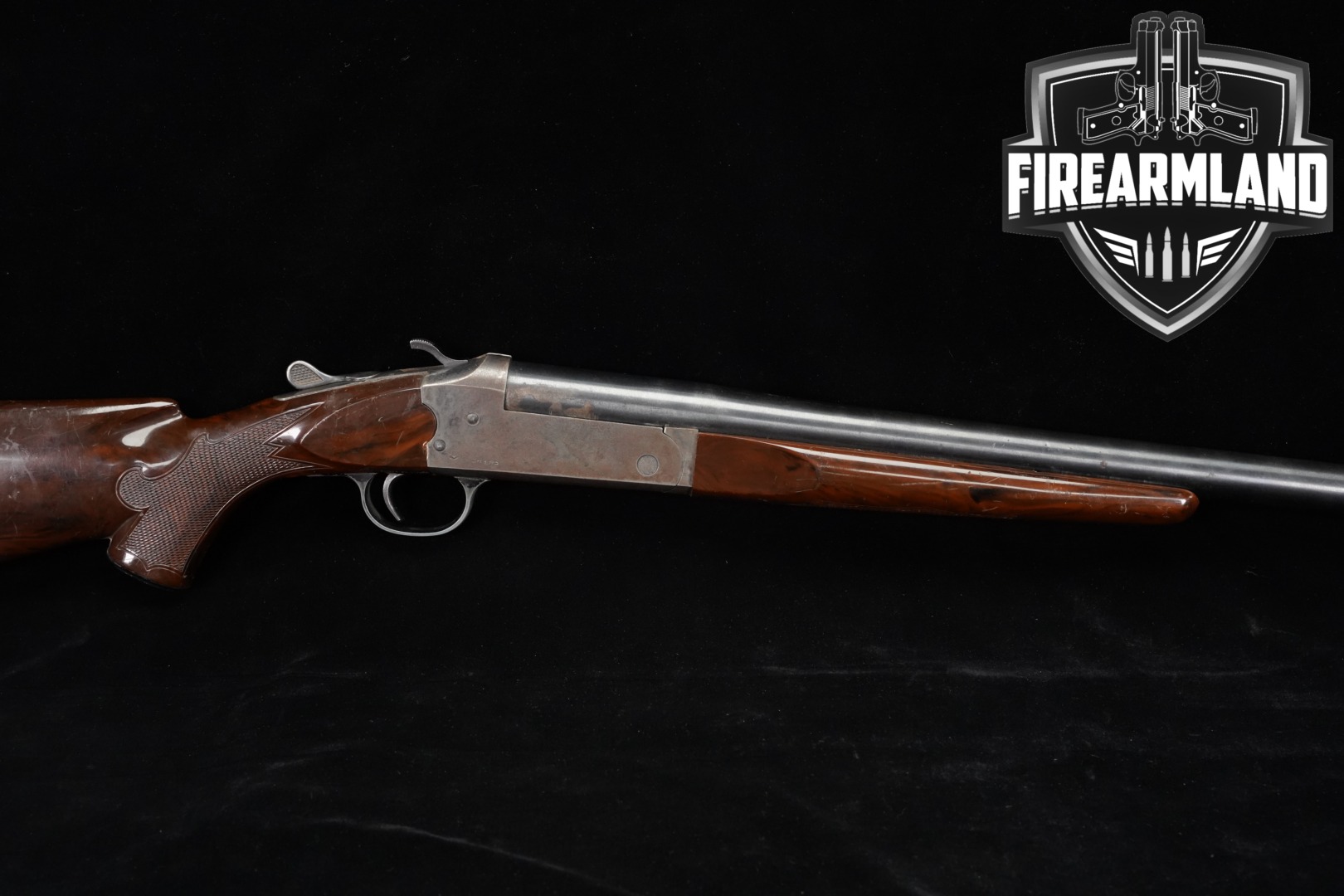 1959 Savage Arms Model 94B Springfield 12 Gauge Black & Marbled Brown in Fair Condition Thumbnail