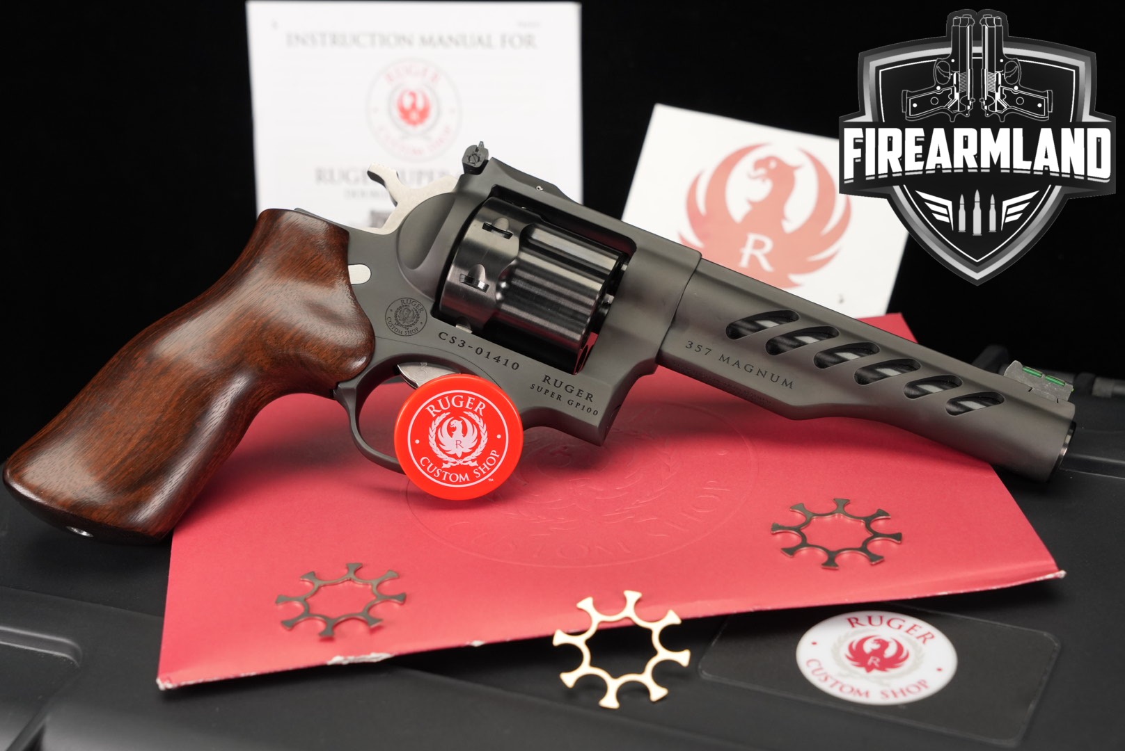 2026 Sturm Ruger Super GP100 Custom Shop Competition .357 Mag. Black in Very Good Condition Thumbnail