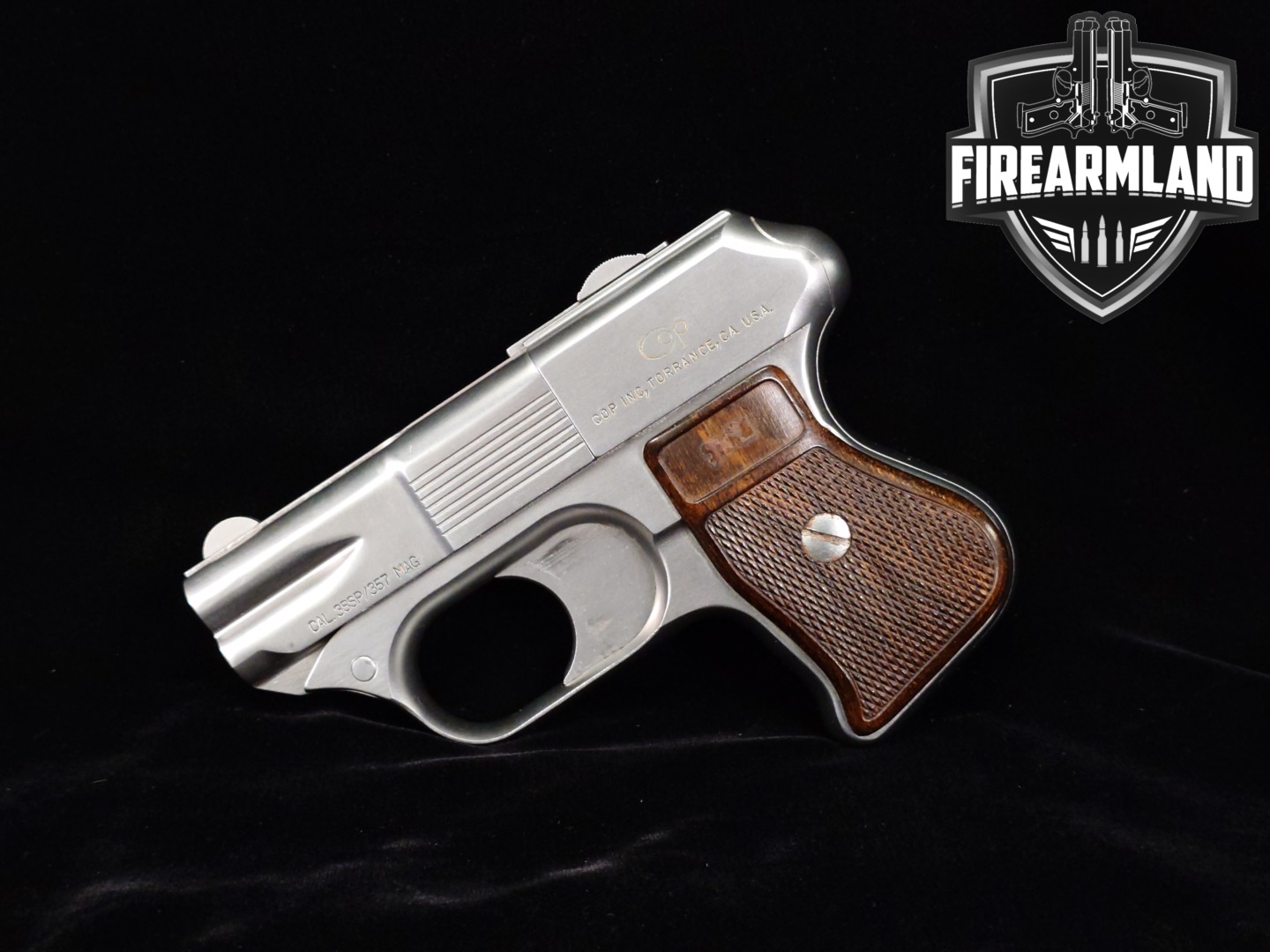 C.O.P SS-1 Compact Off-Duty Police .357 Mag. Brushed Stainless in Very Good Condition Thumbnail