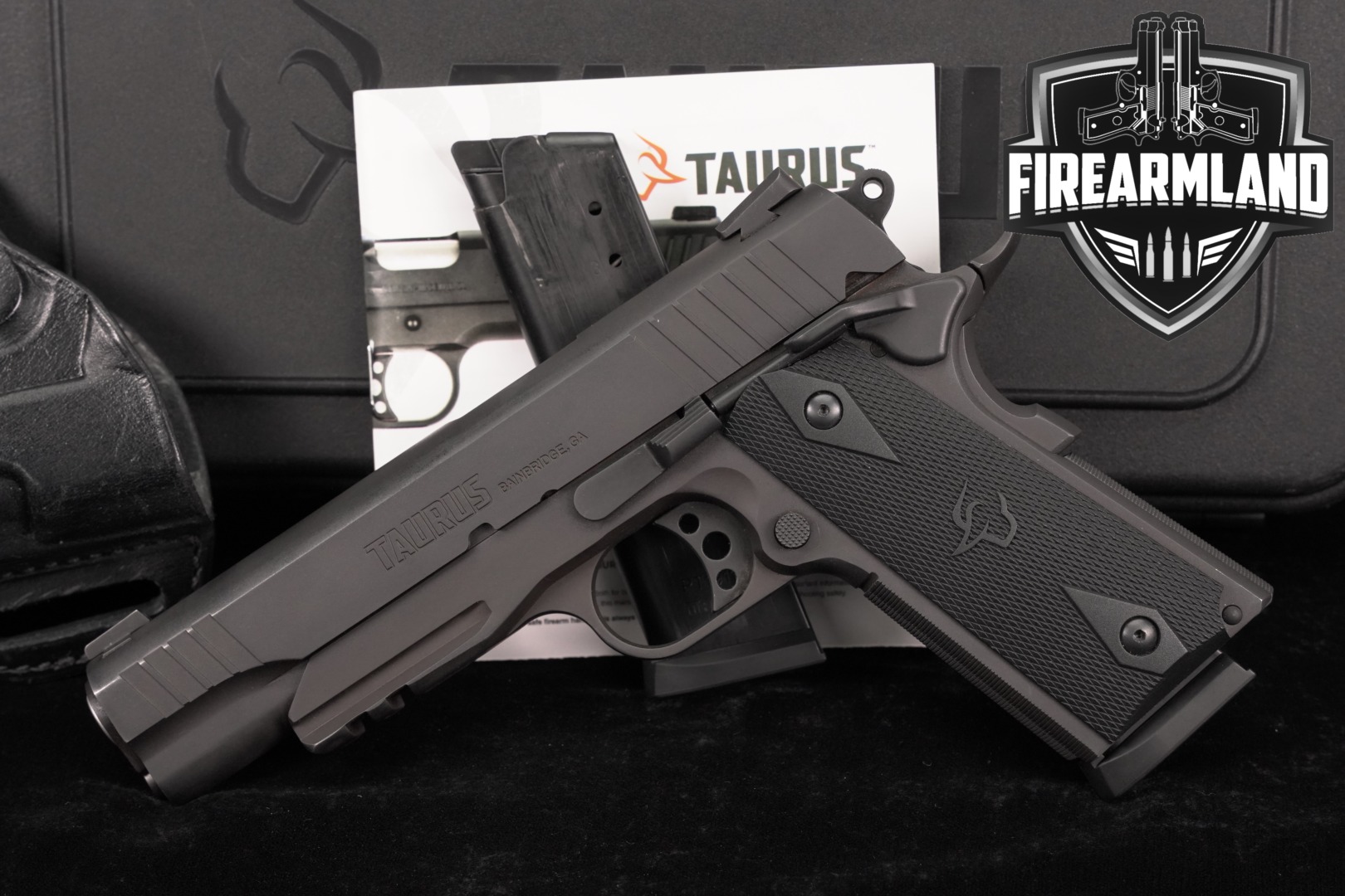 Taurus 1911 Full-Size 45 ACP 5" +2 MAGS, ORIG CASE & HOLSTER-img-0