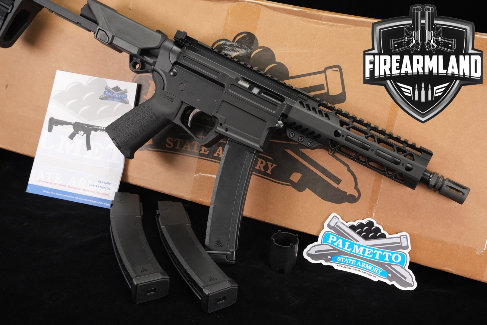 Palmetto State Armory (PSA) AR-V 9mm Luger Black in Excellent Condition Thumbnail