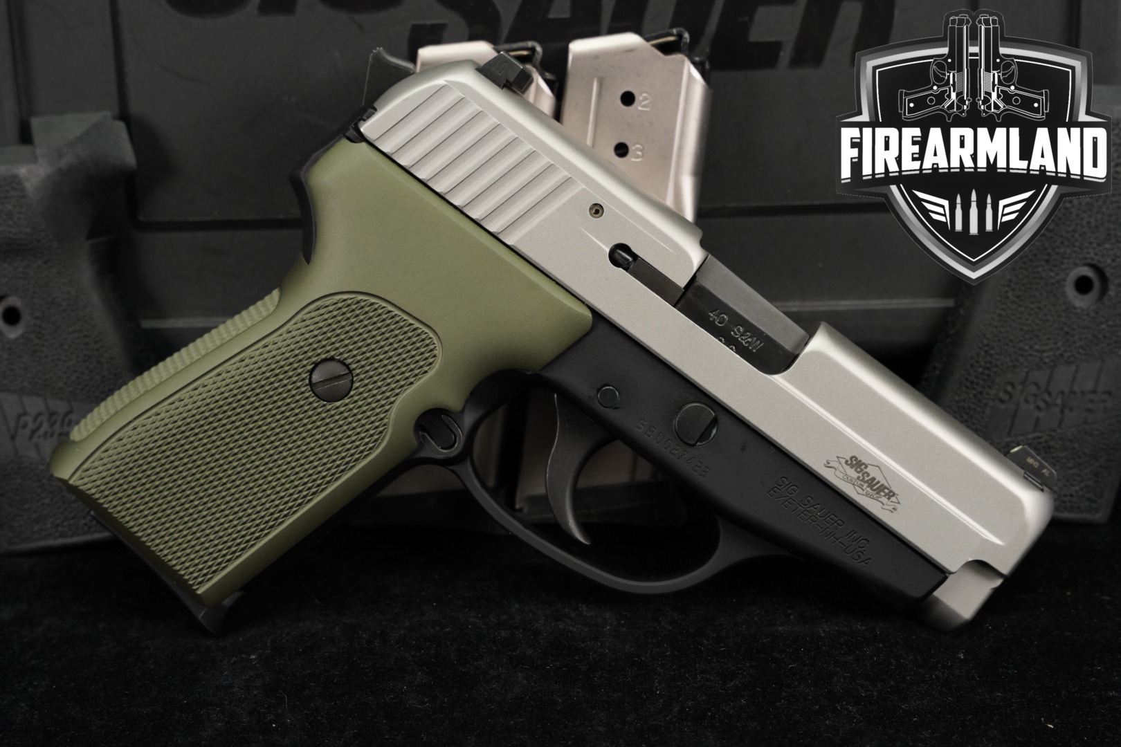 2012 Sig Sauer P239 SAS Gen 2, Custom Shop .40 S&W Two-Tone Stainless & Black in Excellent Condition Thumbnail