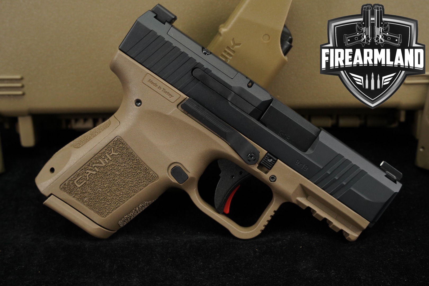 Canik METE MC9 9mm Luger Two-Tone FDE in Very Good Condition Thumbnail