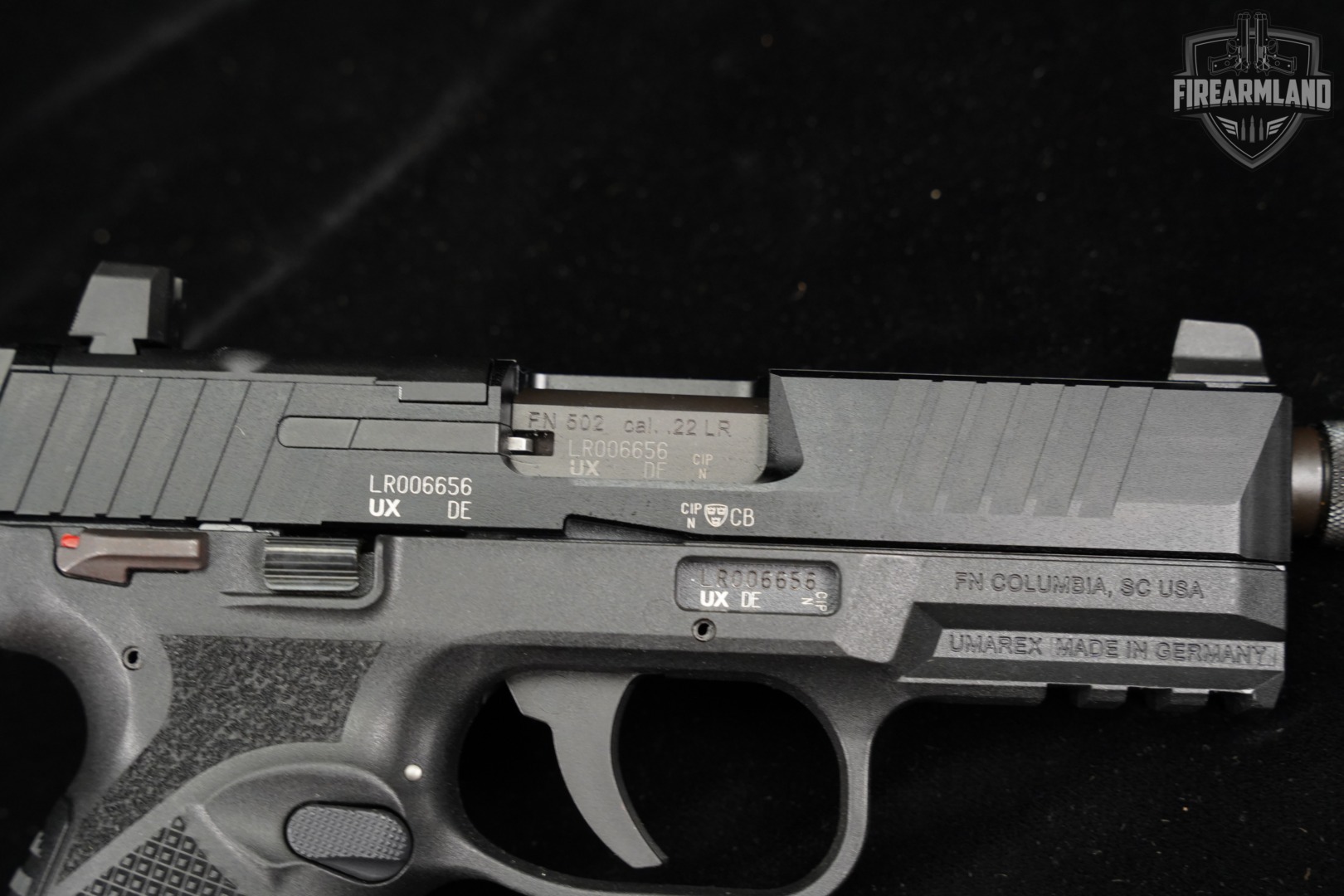 FN 502 Tactical 22LR Optics-Ready 4.5" FN502 THREADED +2 MAGS & ORIG CASE-img-14