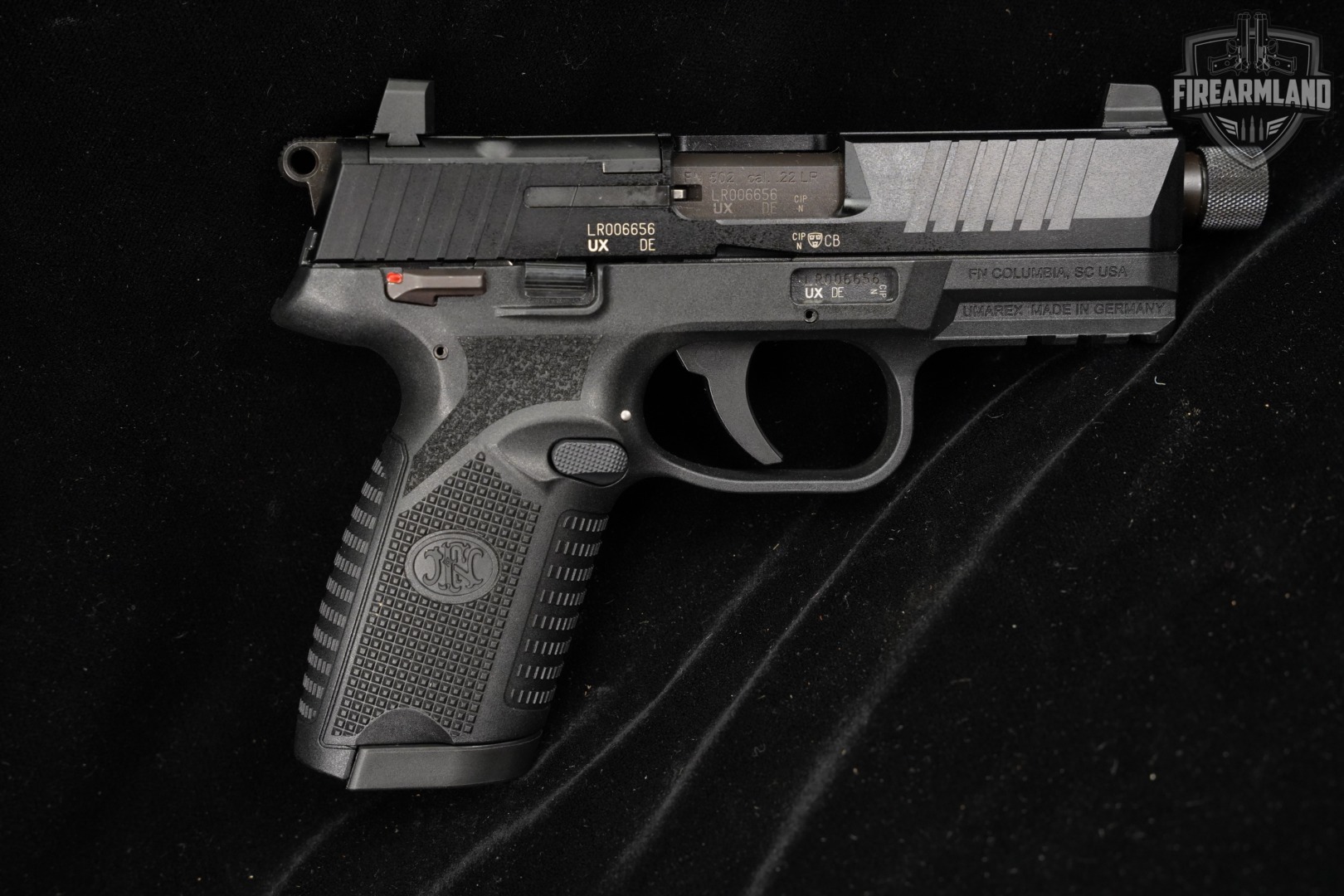 FN 502 Tactical 22LR Optics-Ready 4.5" FN502 THREADED +2 MAGS & ORIG CASE-img-4