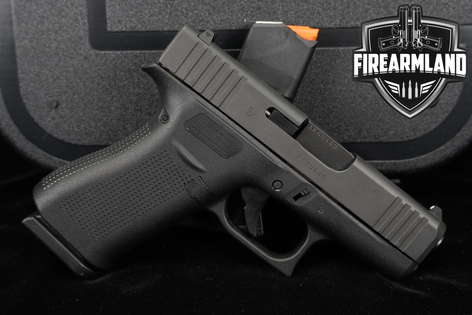 Glock 43X G43X Slimline 9mm 3.41" GMB +2 MAGS & ORIG CASE-img-0