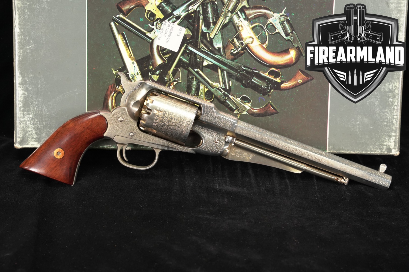 Armi San Marco 1858 New Model Army .44 caliber Bright Silver in Good Condition Thumbnail