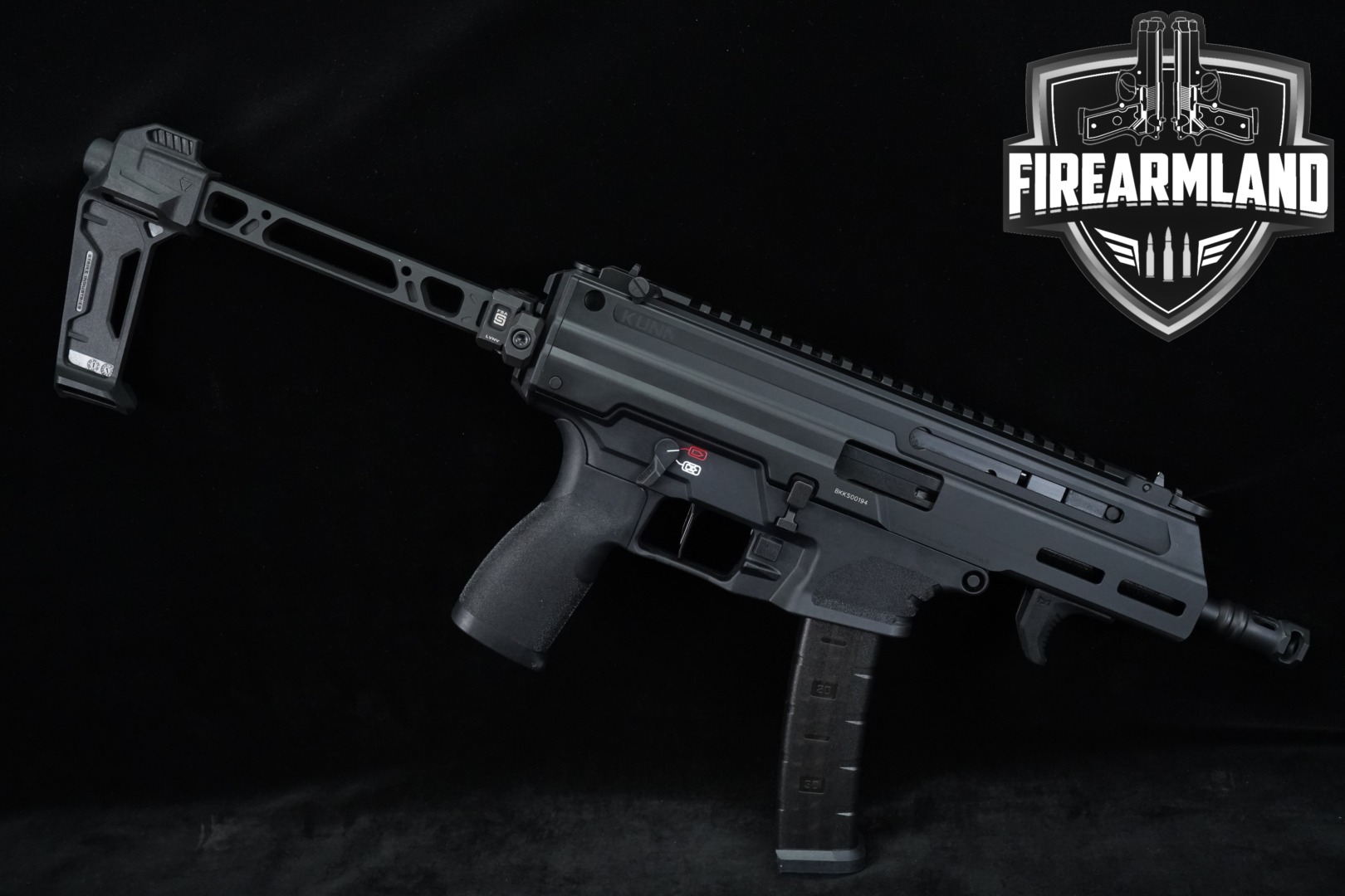 Springfield Armory Kuna Strike Industries FSA 9mm Luger Black in Excellent Condition Thumbnail