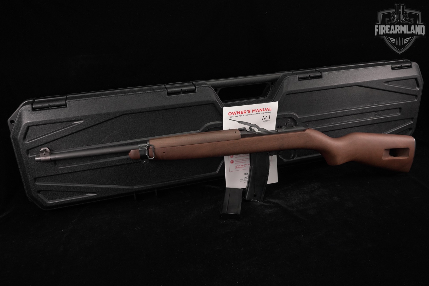 Auto Ordnance M1 Carbine 30 18" Parkerized & Walnut USGI +2 MAGS, ORIG CASE-img-2