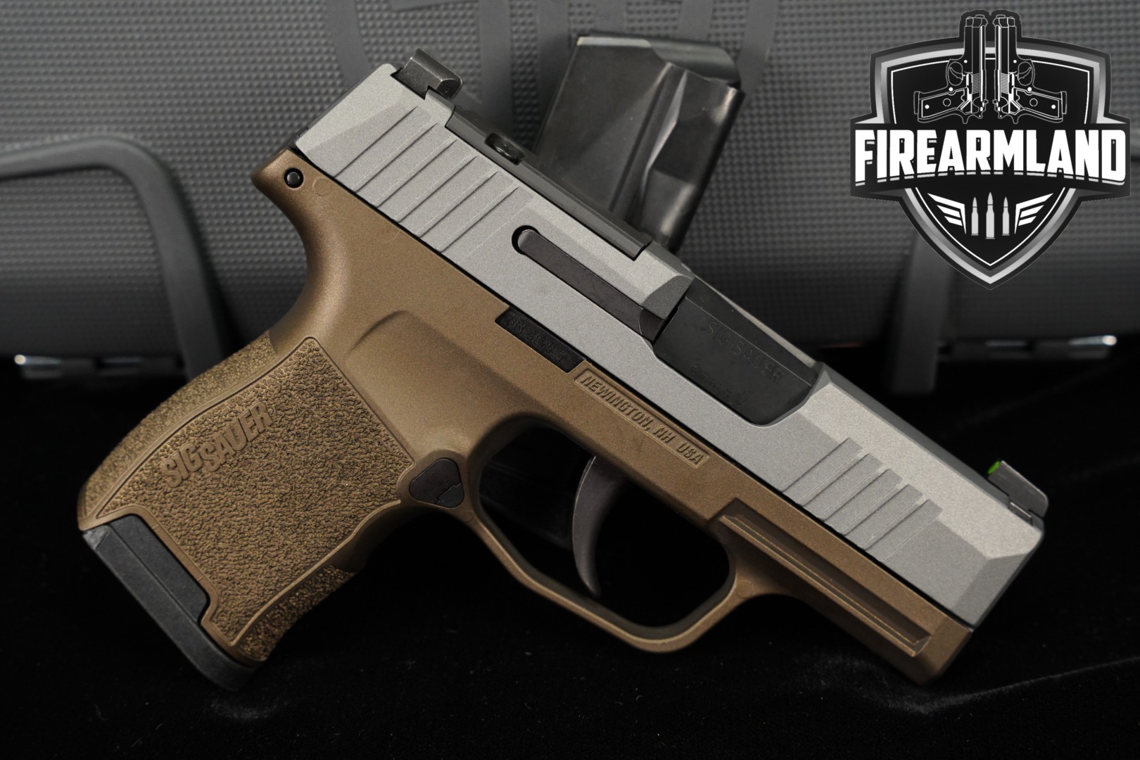 Sig Sauer P365 Shark Coast Customs Northman Edition; Optics-Ready 9mm Luger Two-Tone Stainless & FDE in Excellent Condition Thumbnail