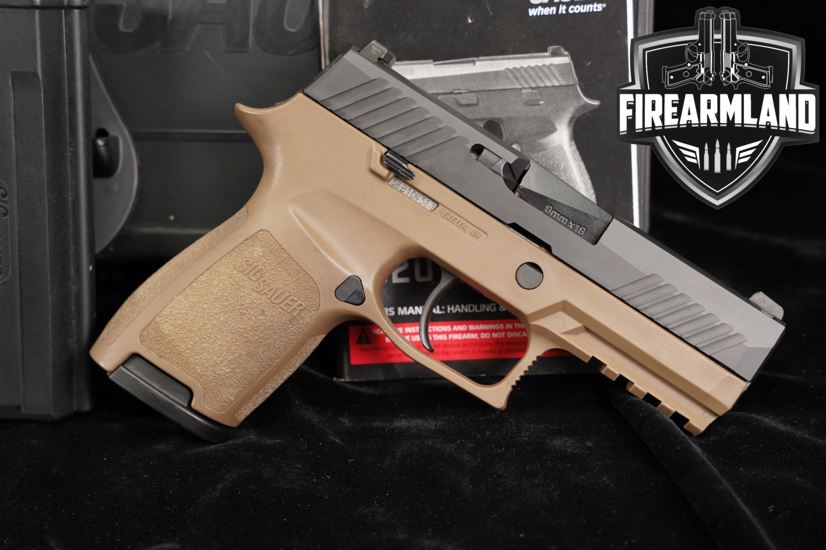Sig Sauer P320 Compact 9mm Luger Two-Tone Black & FDE in Very Good Condition Thumbnail