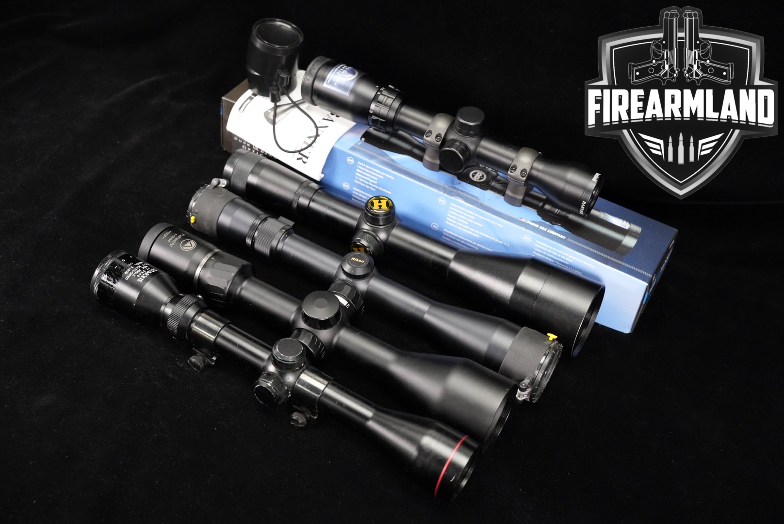 Five Scope Lot 5 Pack Hakko Burris Nikon Simmons Bushnell Riflescope Scopes-img-0