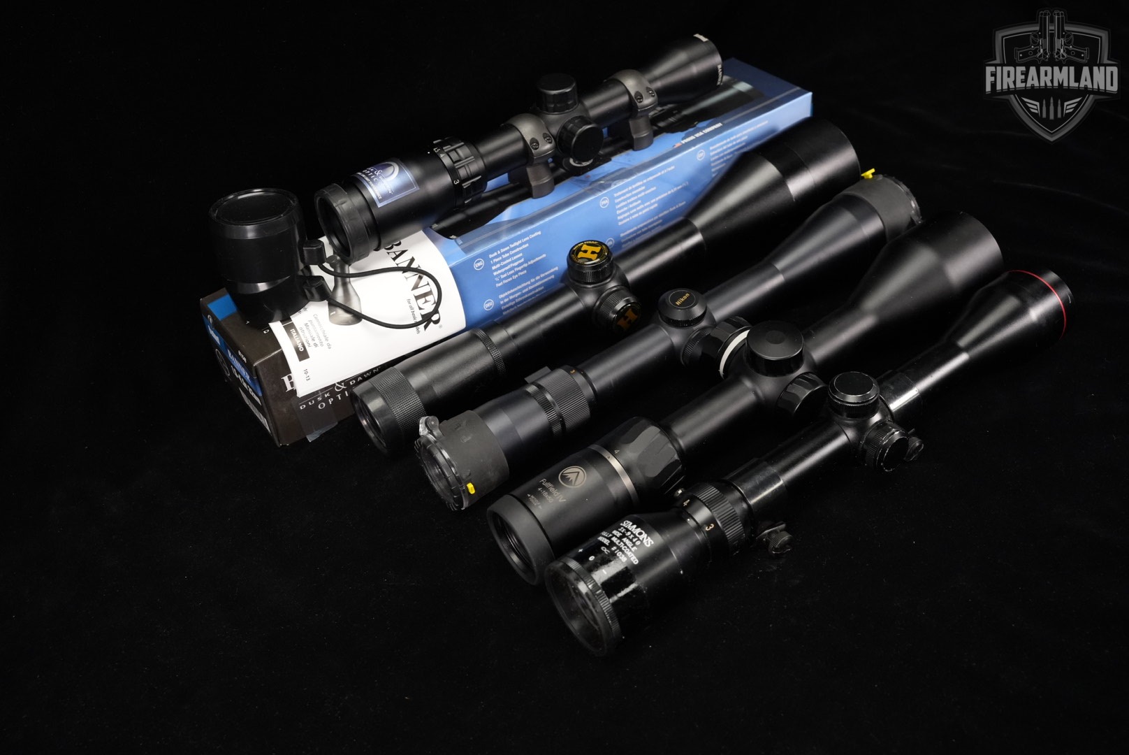 Five Scope Lot 5 Pack Hakko Burris Nikon Simmons Bushnell Riflescope Scopes-img-2