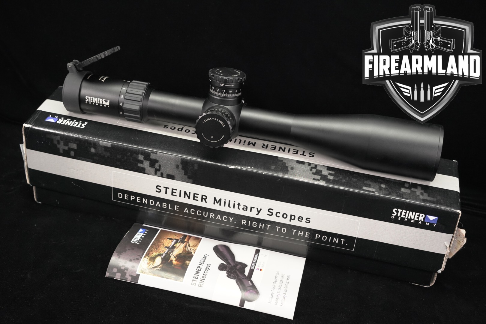 Steiner Optics M5Xi Military 5-25x56mm MSR2 FFP MRAD in Very Good Condition Thumbnail