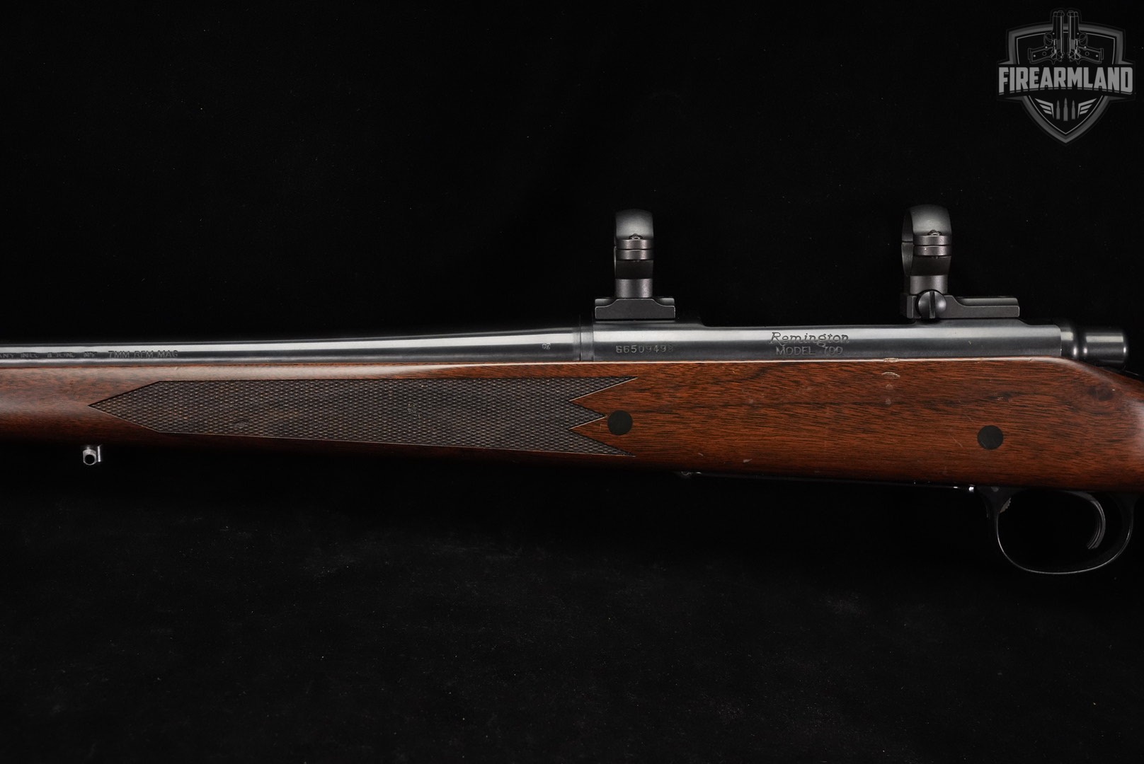 Remington Model 700 BDL 7mm Rem Magnum 24" Blued & Walnut M700 +SCOPE RINGS-img-8