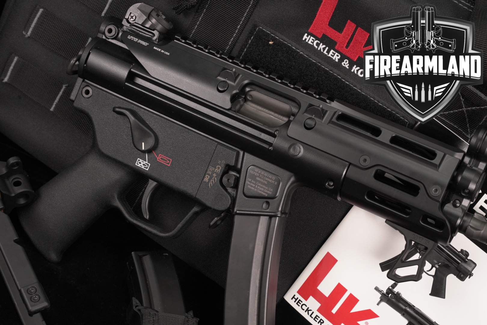 Heckler & Koch SP5K-PDW 9mm H&K SP5-K MP5 MP5K B&T STOCK +2 MAGS, BOX-img-0