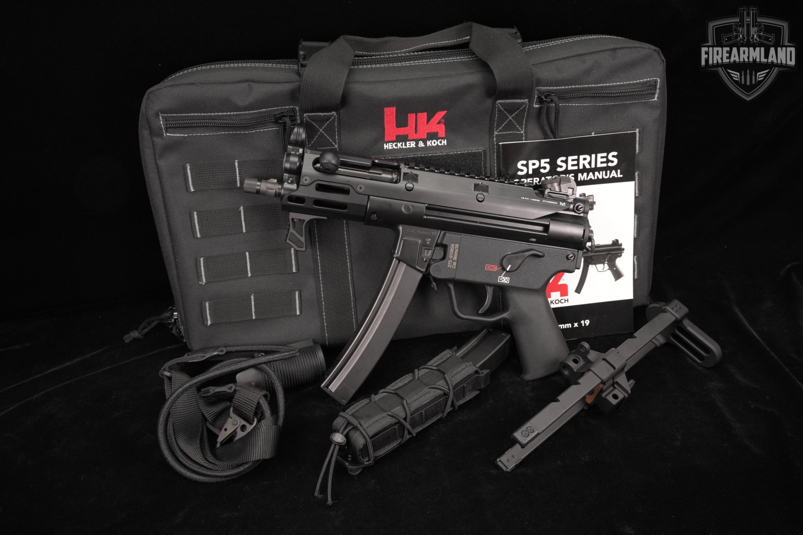Heckler & Koch SP5K-PDW 9mm H&K SP5-K MP5 MP5K B&T STOCK +2 MAGS, BOX-img-2