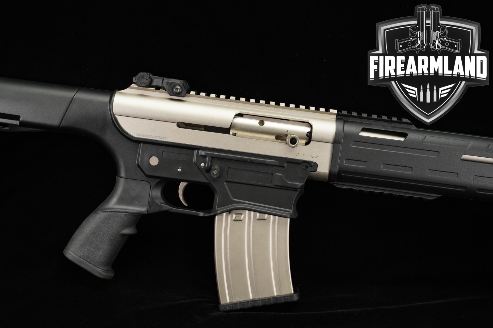 Tokarev TAR 12 Gauge 18.5" Two-Tone Silver & Black TAR12 AR AR12-img-0