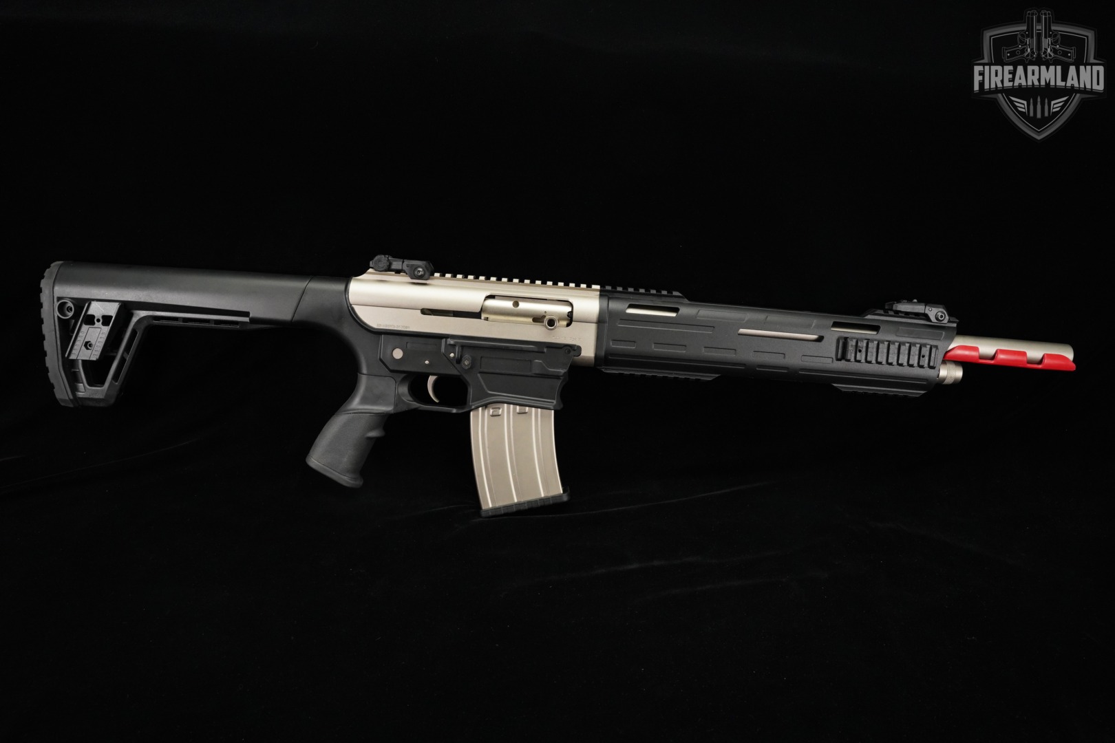 Tokarev TAR 12 Gauge 18.5" Two-Tone Silver & Black TAR12 AR AR12-img-3