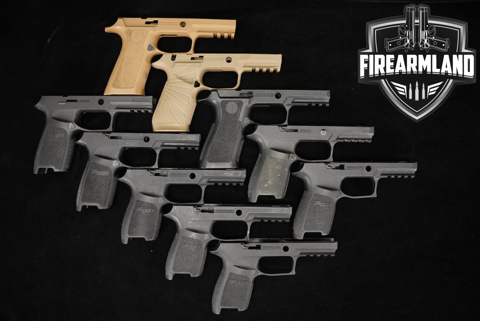 TEN 10 Sig Sauer P320 Compact Grip Module Lot Pistol Grips P-320-img-0