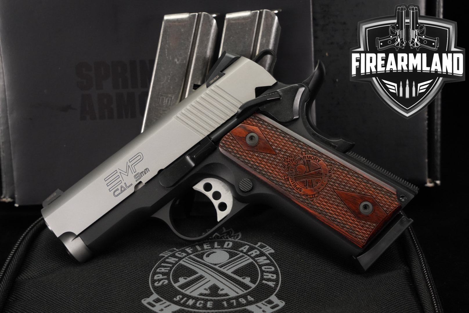 Springfield Armory EMP LW Compact 9mm Luger Two-Tone Stainless & Black in Very Good Condition Thumbnail