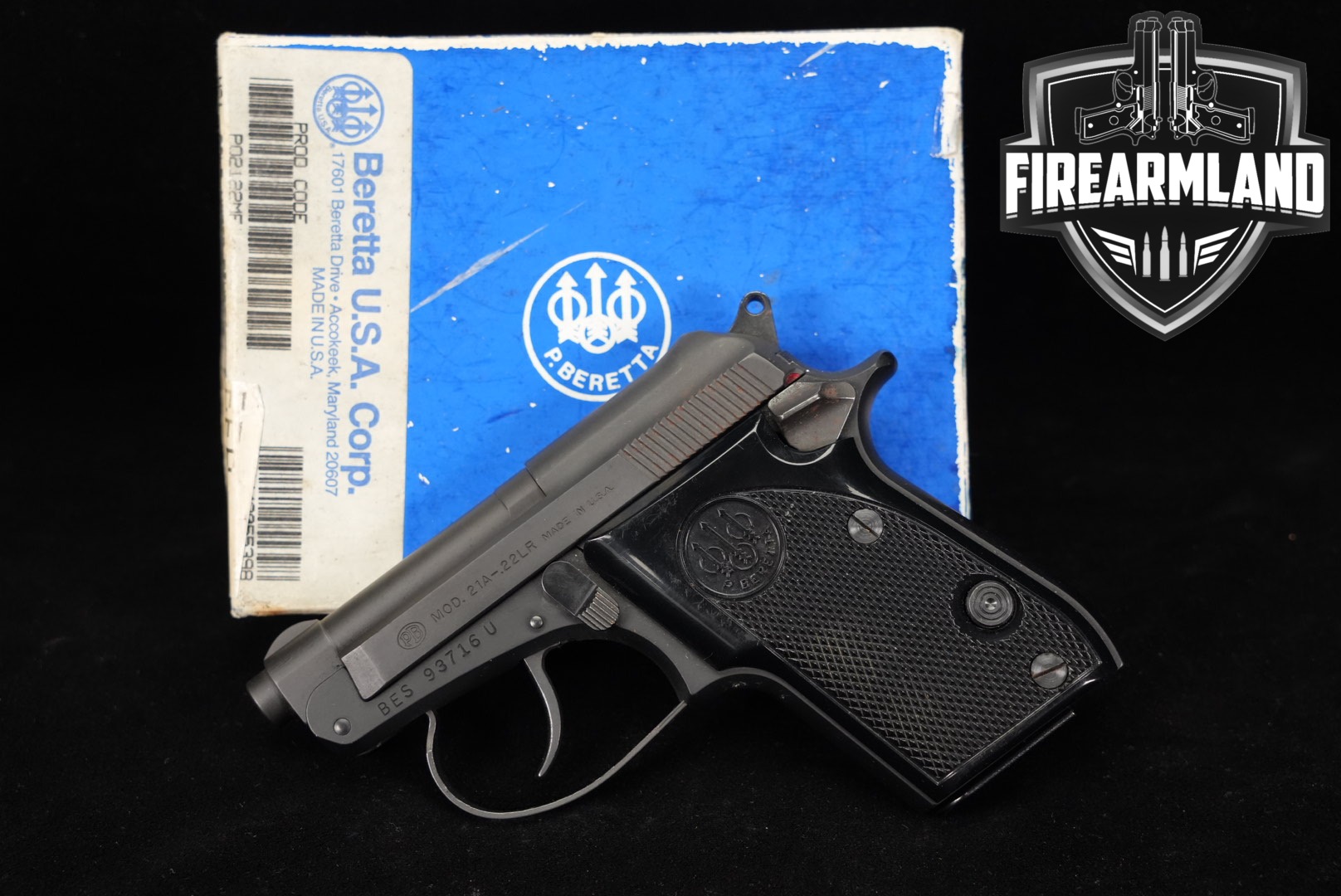 Beretta 21A Bobcat .22 LR Black in Good Condition Thumbnail