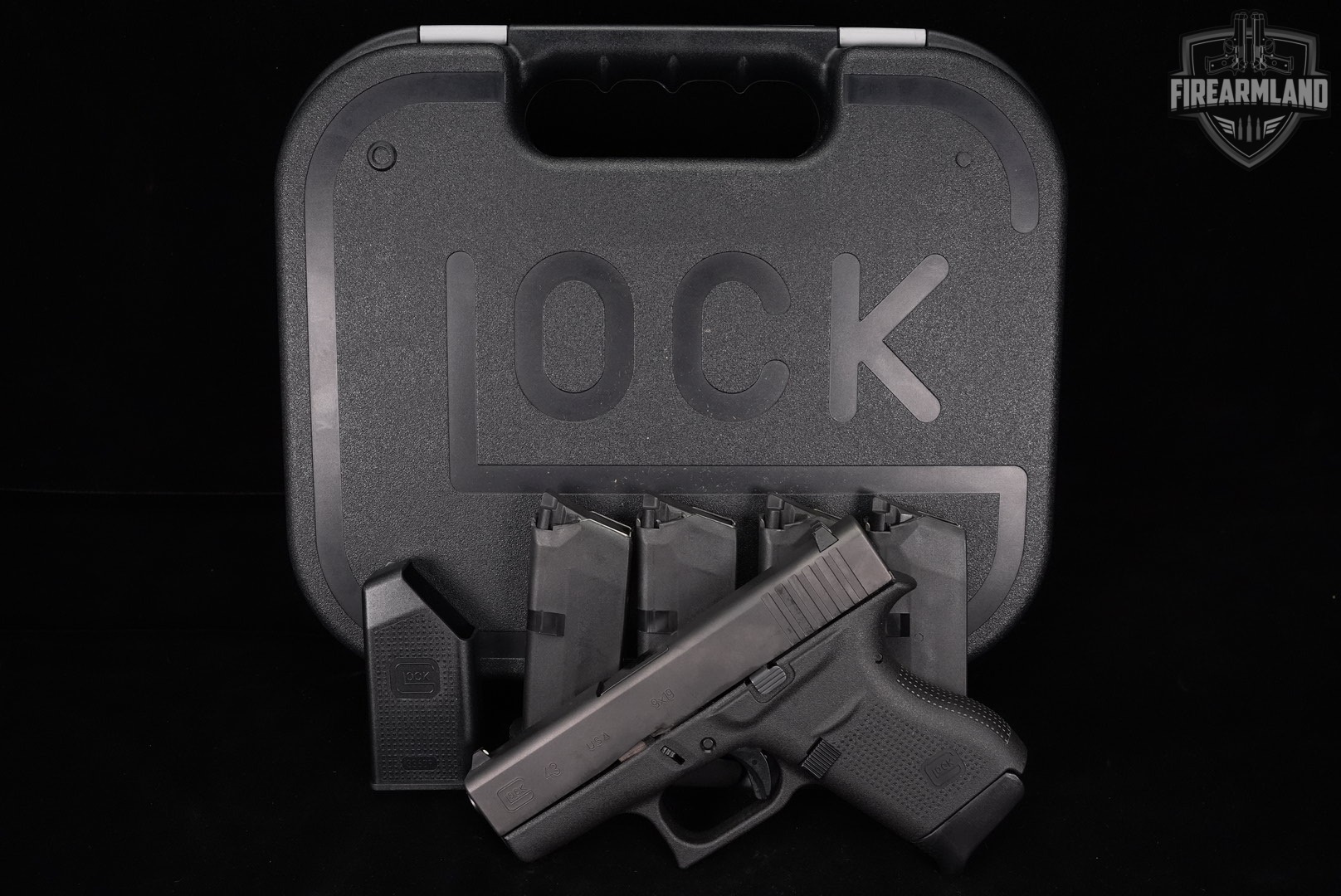 Glock 43 G43 Slimline 9mm 3.41" +5 MAGS & ORIG CASE-img-2