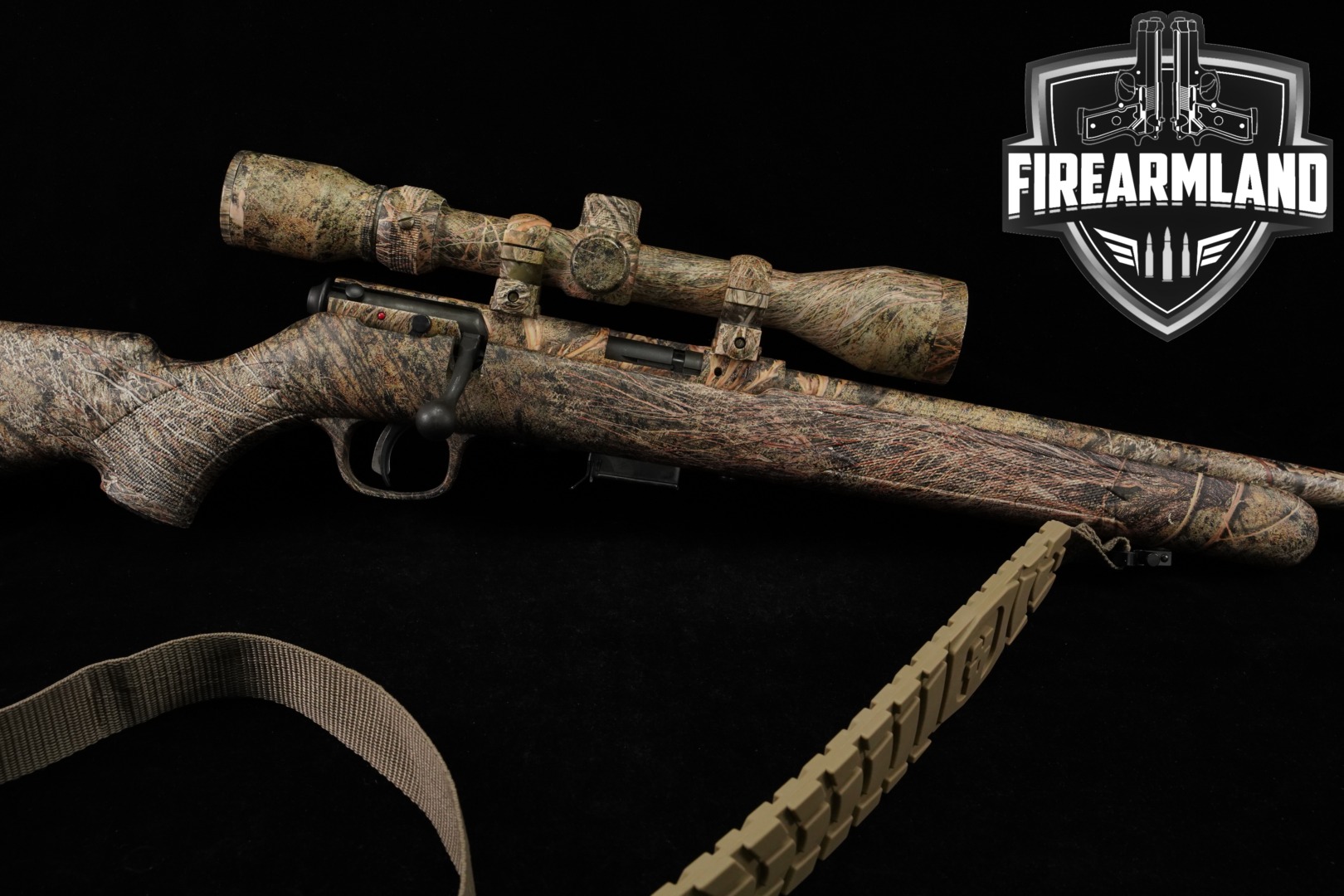 Savage Arms Model 93 Brush Camo .17 HMR Brush Camo in Good Condition Thumbnail