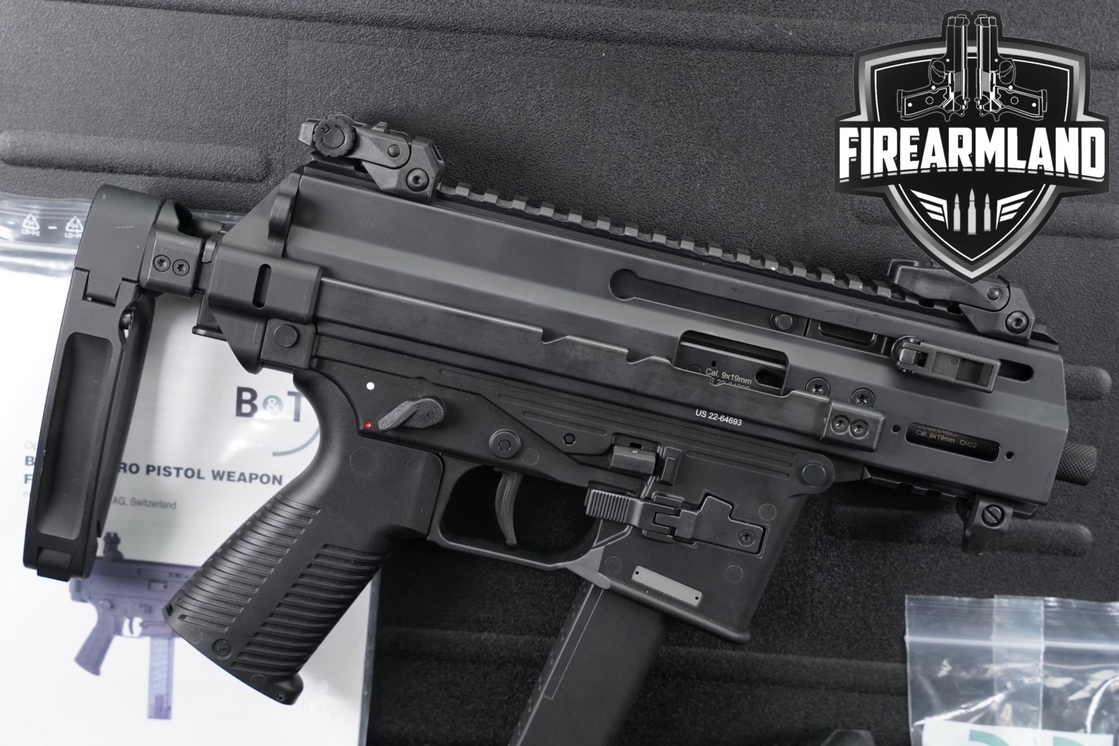 Brugger & Thomet (B&T) APC9K Glock-Magazine Lower 9mm Luger Black in Very Good Condition Thumbnail