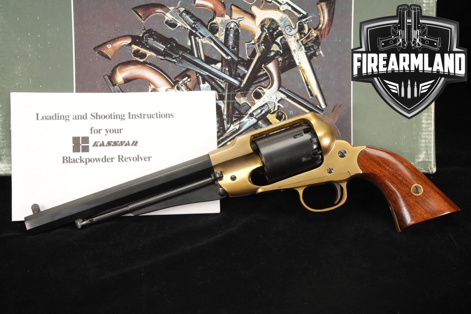 Armi San Marco 1858 Remington New Model Army, Brass Frame .44 Blued & Brass in Good Condition Thumbnail