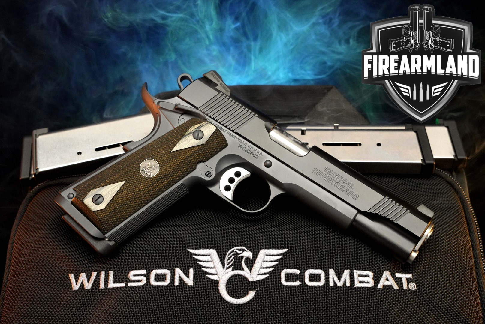 DESIRED Wilson Combat Tactical Supergrade 45 ACP WC 1911 +5 MAGS, CASE-img-0