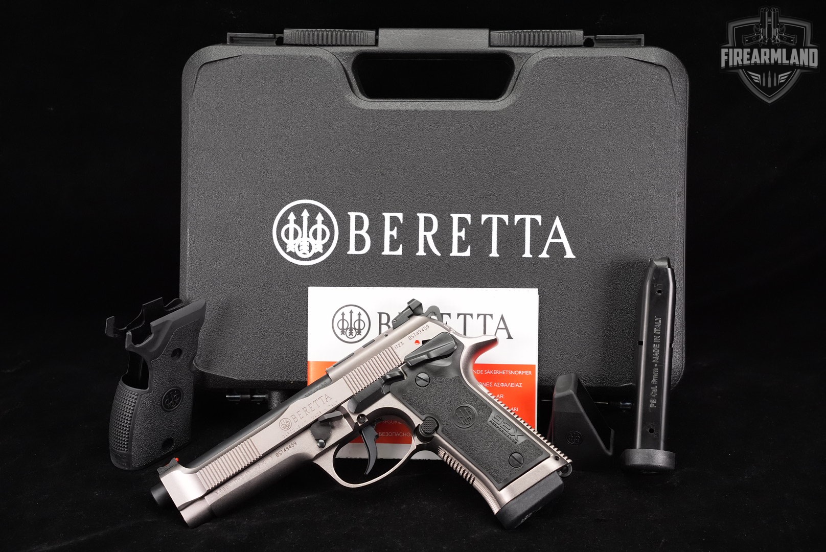 Beretta 92X Performance Defensive 9mm Satin Nickel 92-X +2 MAGS & ORIG CASE-img-2