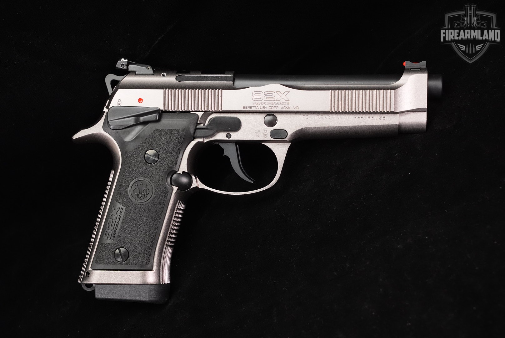 Beretta 92X Performance Defensive 9mm Satin Nickel 92-X +2 MAGS & ORIG CASE-img-3