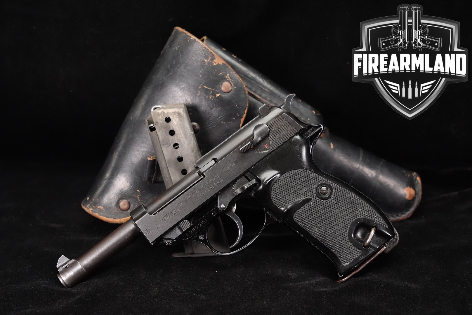 1959-1960 Walther P38 9mm 4.9" Blued P 38 P.38 +2 MAGS & HOLSTER-img-0