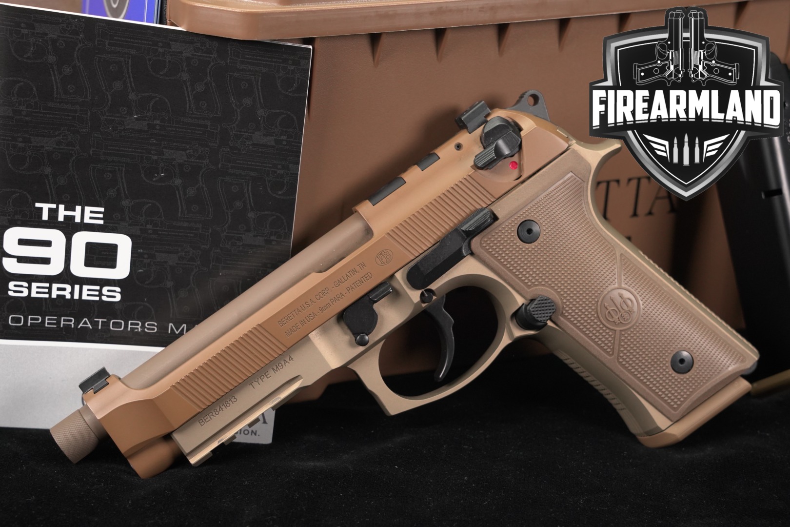 Beretta M9A4 Full Size, Type G 9mm Luger FDE in Excellent Condition Thumbnail