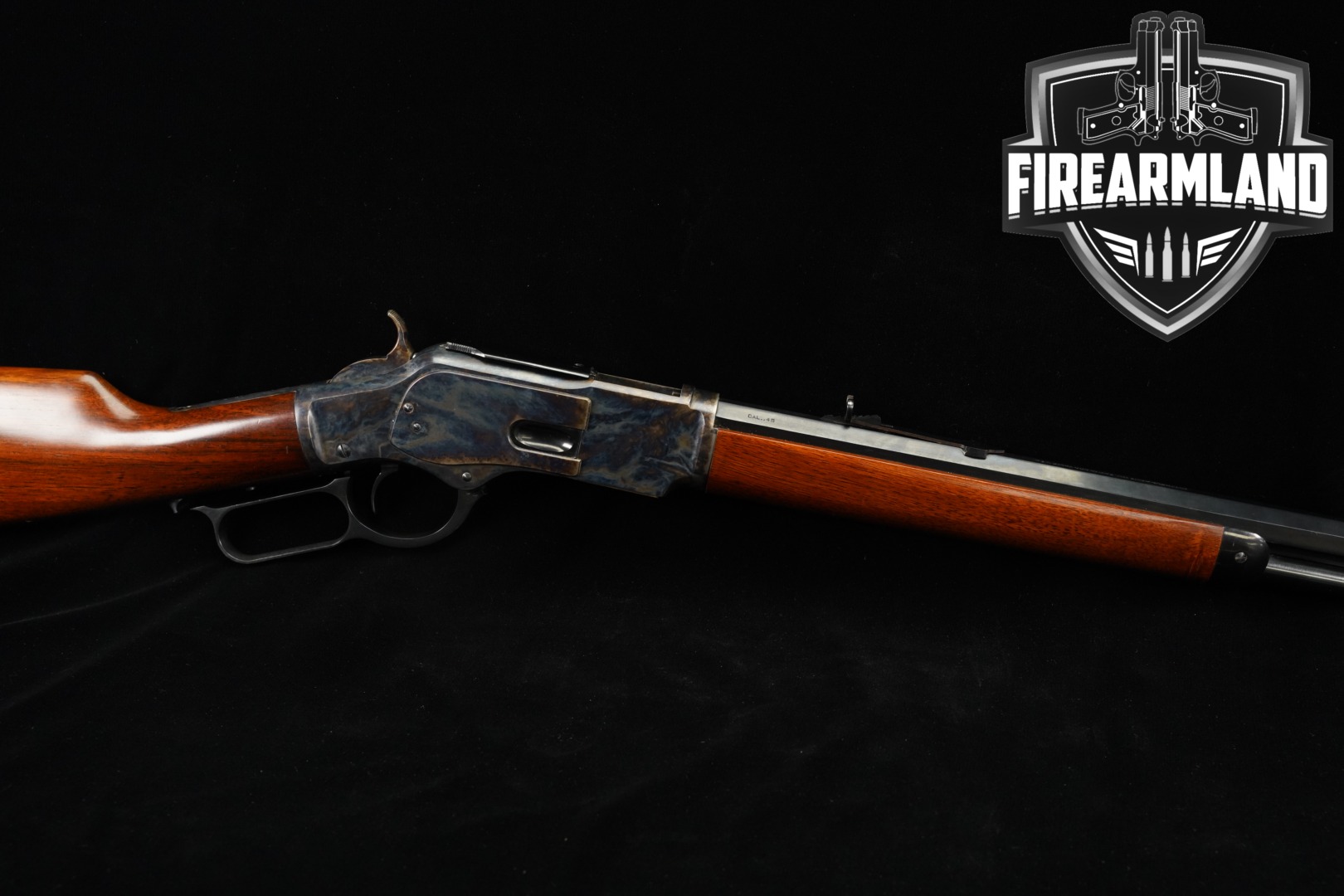 A. Uberti Model 1873 Sporting Rifle .45 Colt Color Case-Hardened & Walnut in Very Good Condition Thumbnail