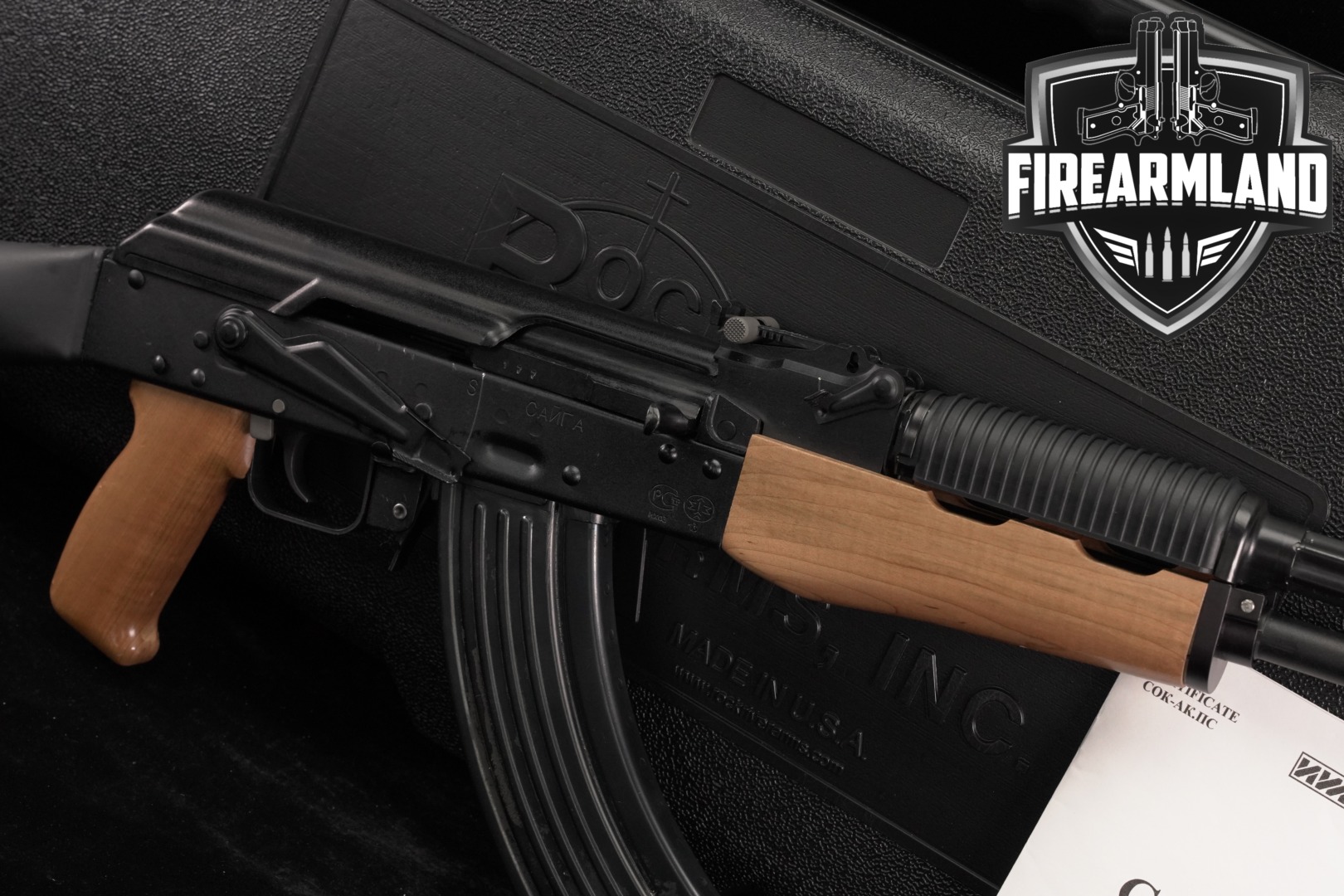 Izhmash Saiga 7.62x39 AKM 16.3" AK-47 AK47 Black & Wood +CASE-img-0
