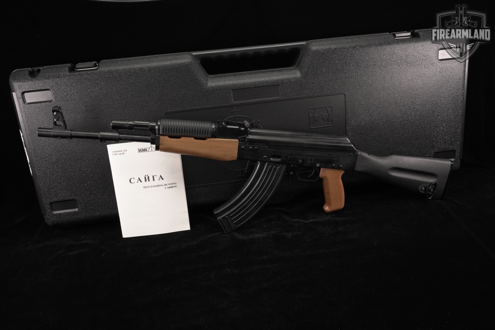 Izhmash Saiga 7.62x39 AKM 16.3" AK-47 AK47 Black & Wood +CASE-img-2