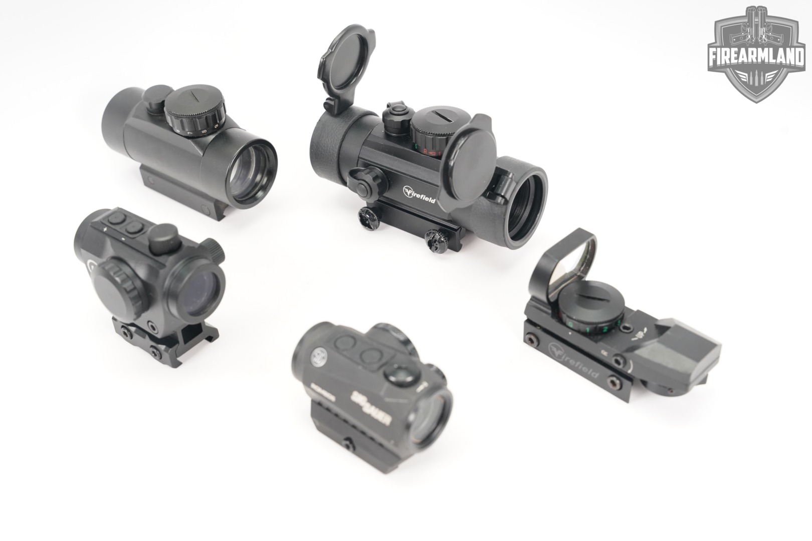 FIVE RED DOT SIGHT LOT 5 Pack Firefield TruGlo Crimson Trace Sig Sauer RDS-img-2