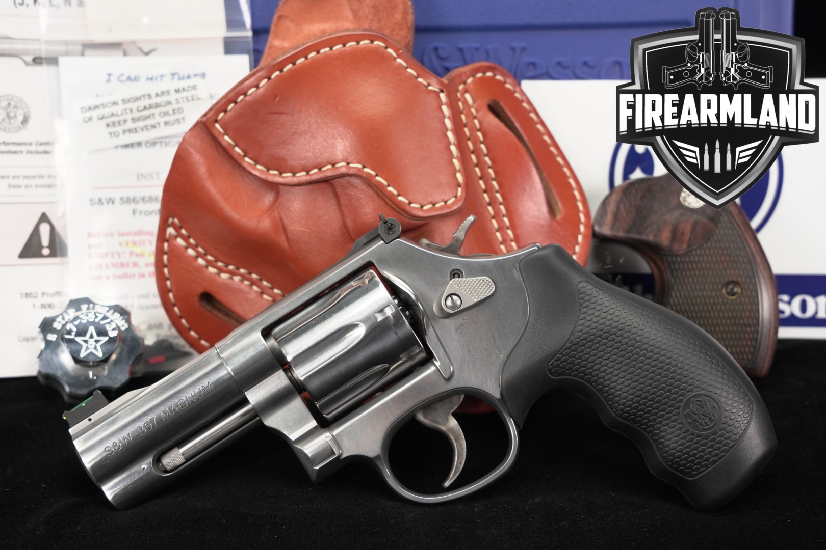 Smith & Wesson (S&W) Model 686-6 Plus .357 Mag. Satin Stainless in Very Good Condition Thumbnail